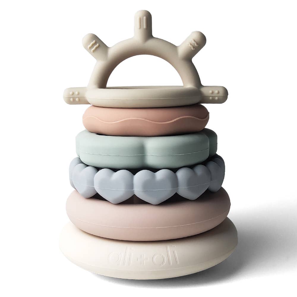 Silicone Stacking Ring Sensory Play Tower Toy