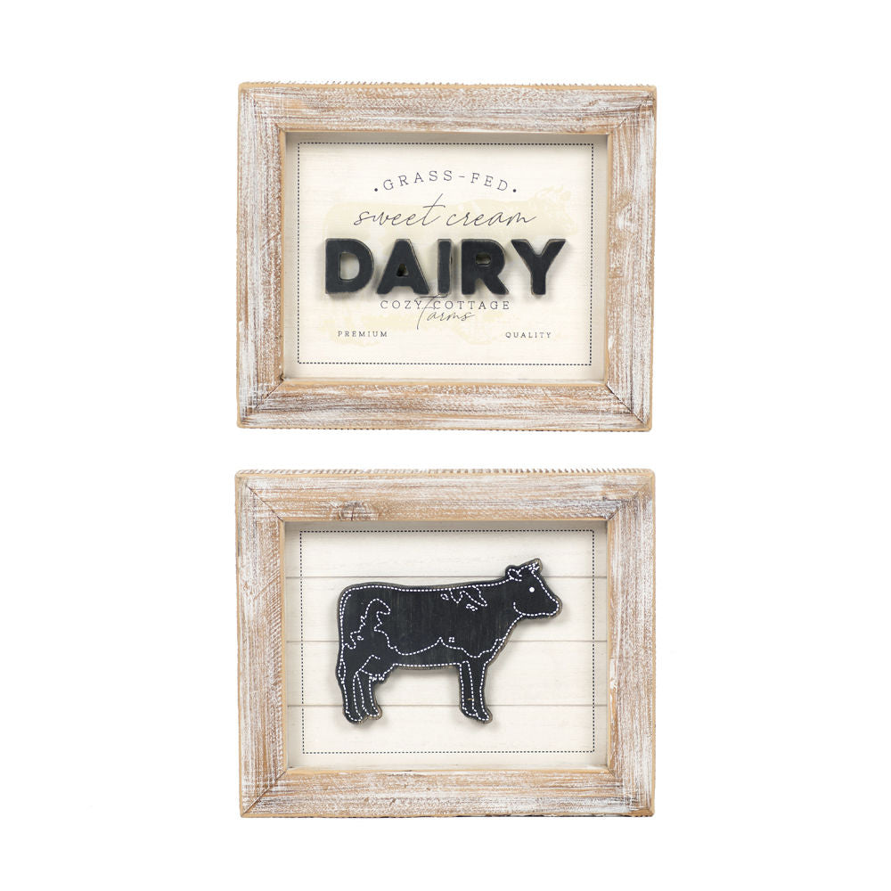 DAIRY Wood Farm Sign