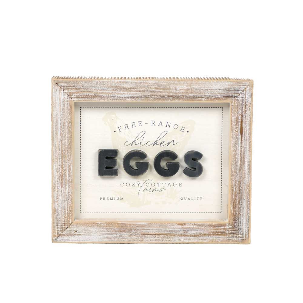 EGGS Wooden Farm Sign