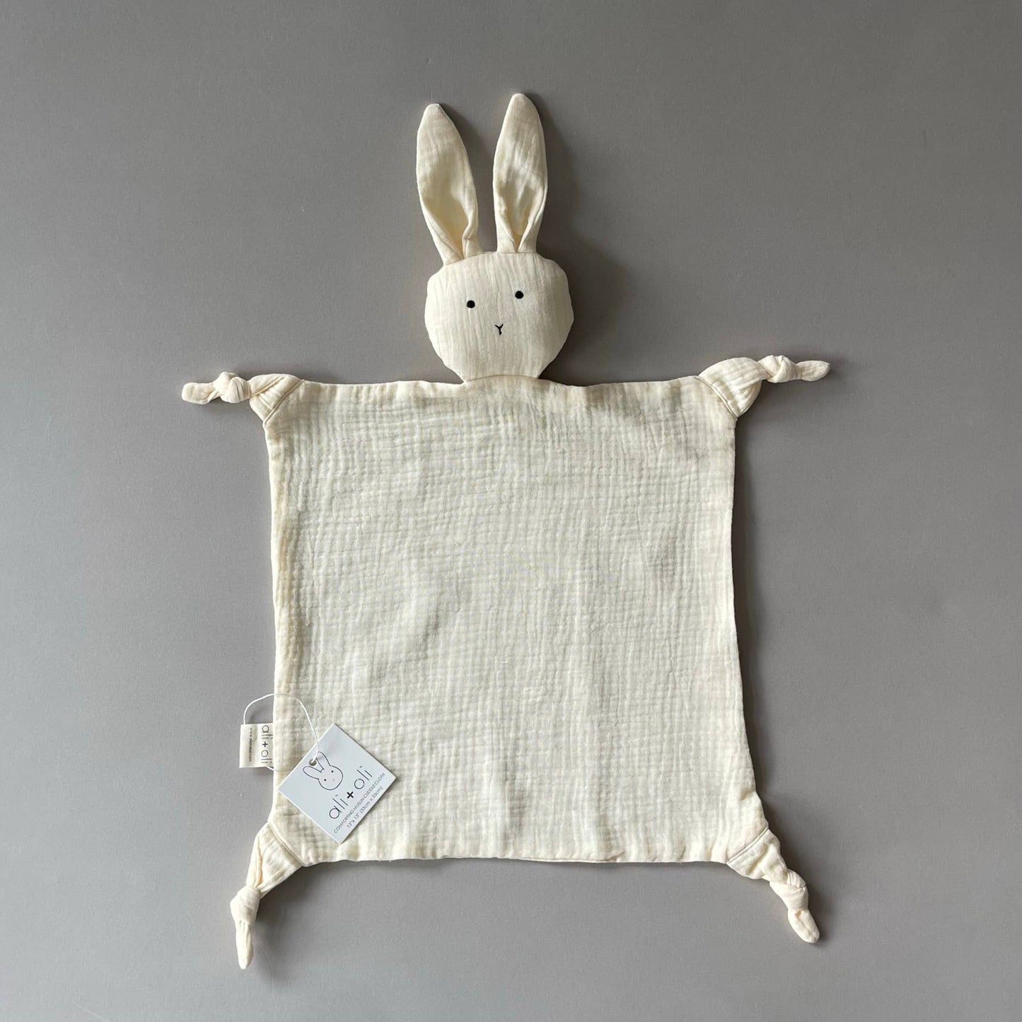 Cuddle Security Blanket Soft Muslin Cotton - Bunny