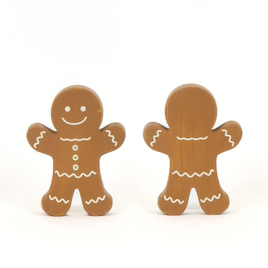 Chunky Wooden Gingerbread Man