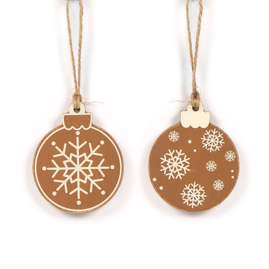 Snowflakes Wood Ornament