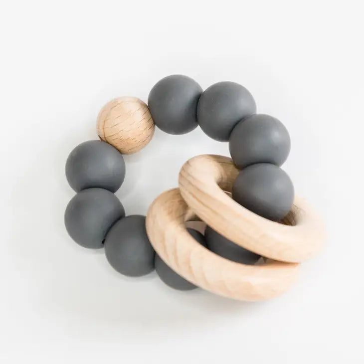 Silicone & Wood Teething Ring