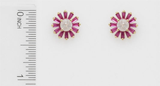 Hot Pink Stud Earring