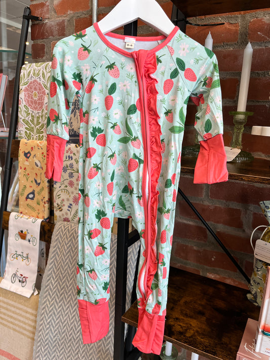 Strawberry Mint Zippy PJs