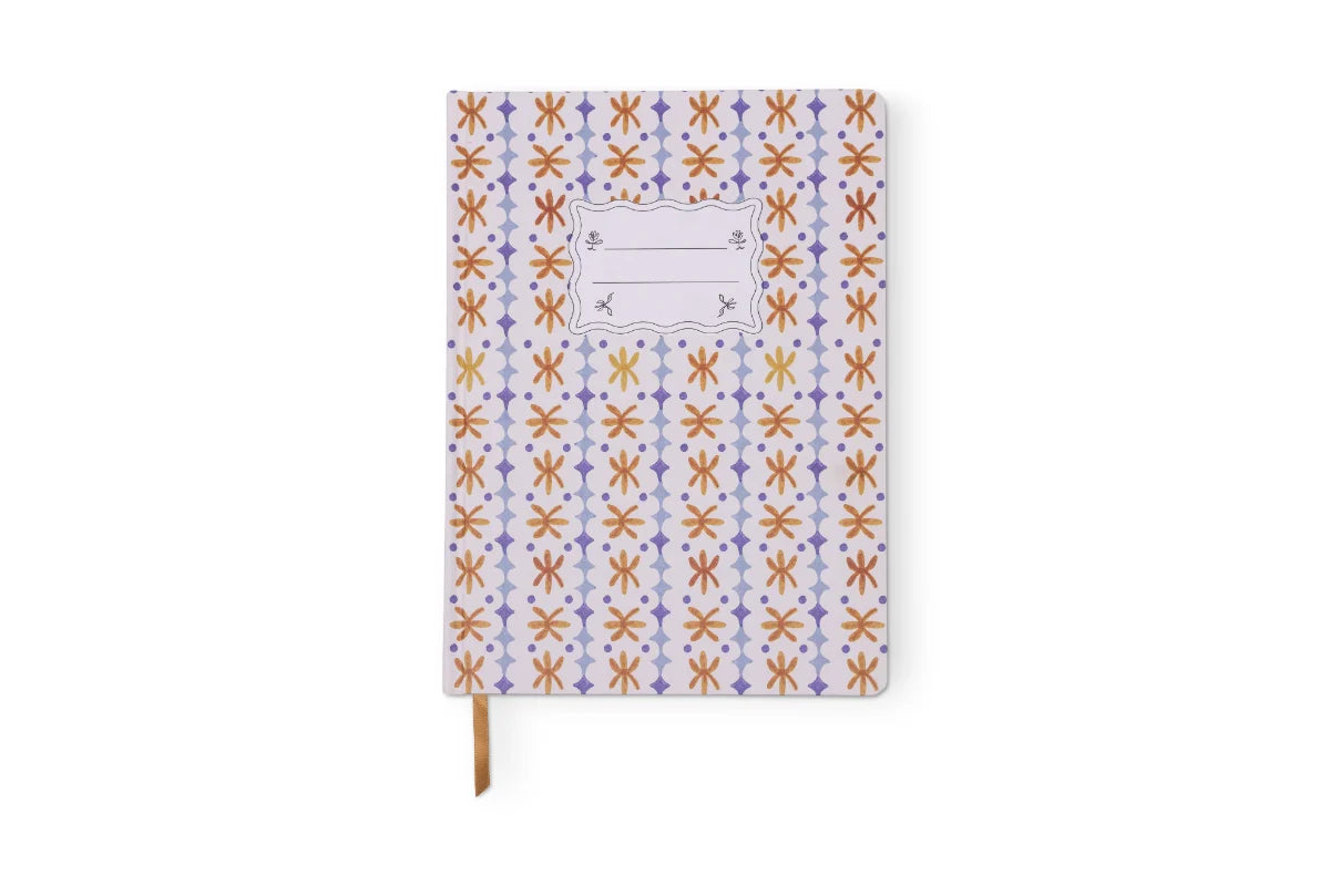 Tulip Jumbo Journal in Marigold + Blue