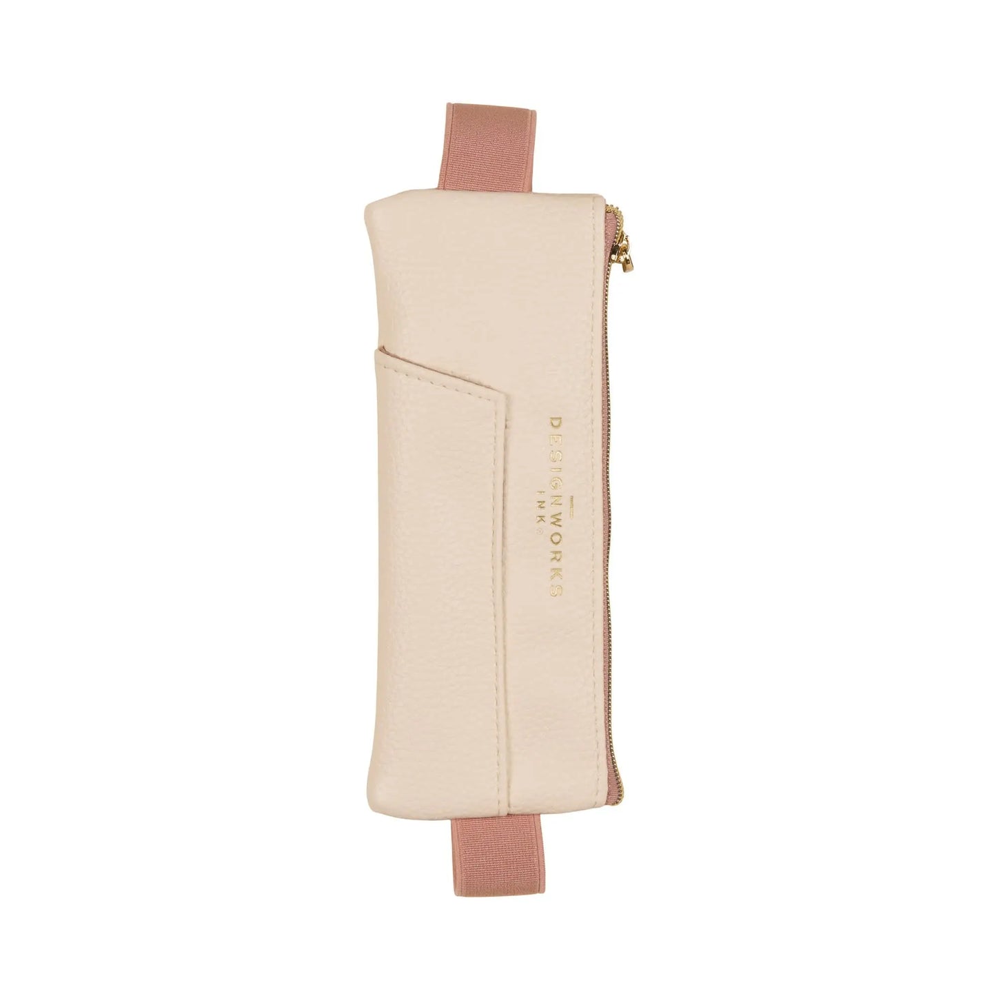 Pen Pouch in Cream + Taupe