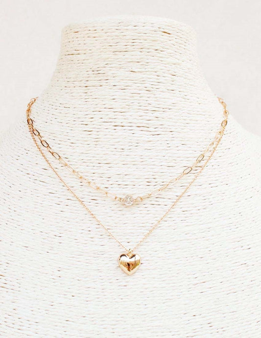 Gold Dainty Chain With Heart