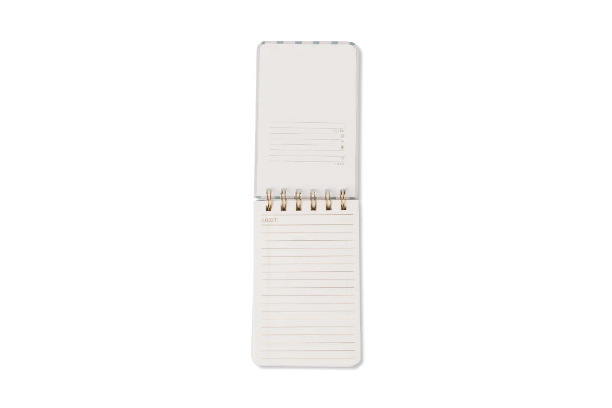 Tulip Twin-Wire Notepad in Wavy Blue