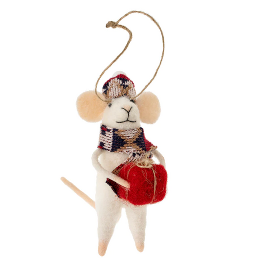 Nordic Nadine Mouse Ornament