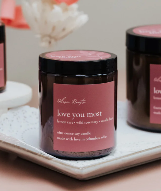 Love You Most Candle