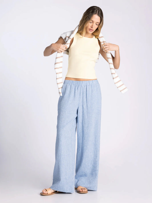 Marin Pants in Heather Blue