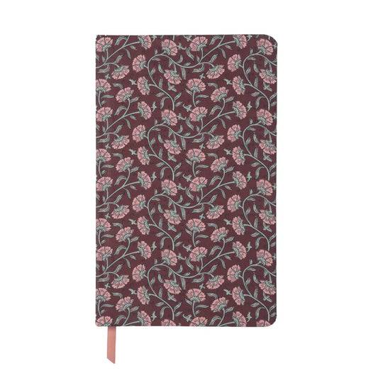 Soft Touch Journal in Burgundy Vintage Floral