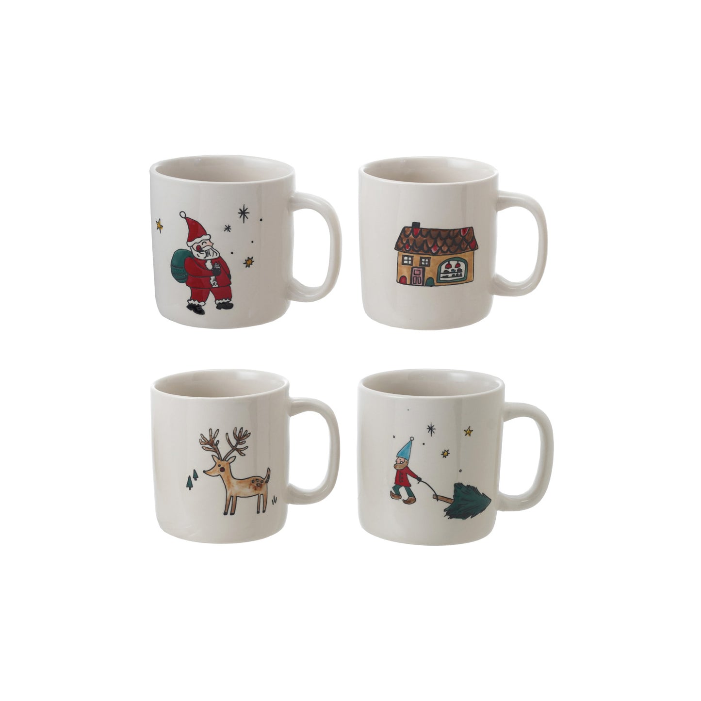 Classic Christmas Stoneware Mug