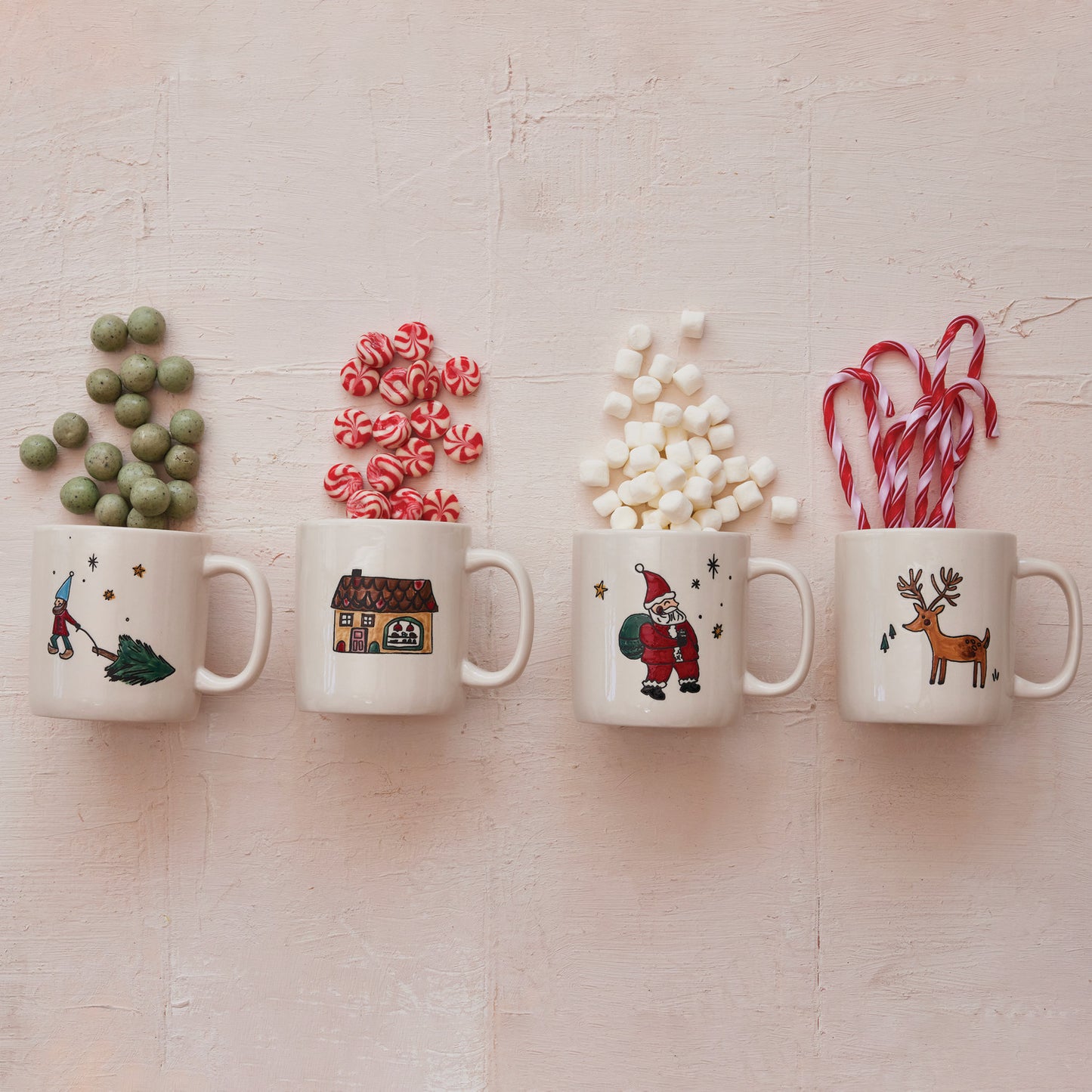Classic Christmas Stoneware Mug