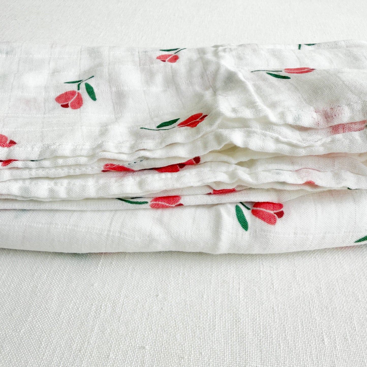 Bamboo Muslin Swaddle Blanket - Tulip