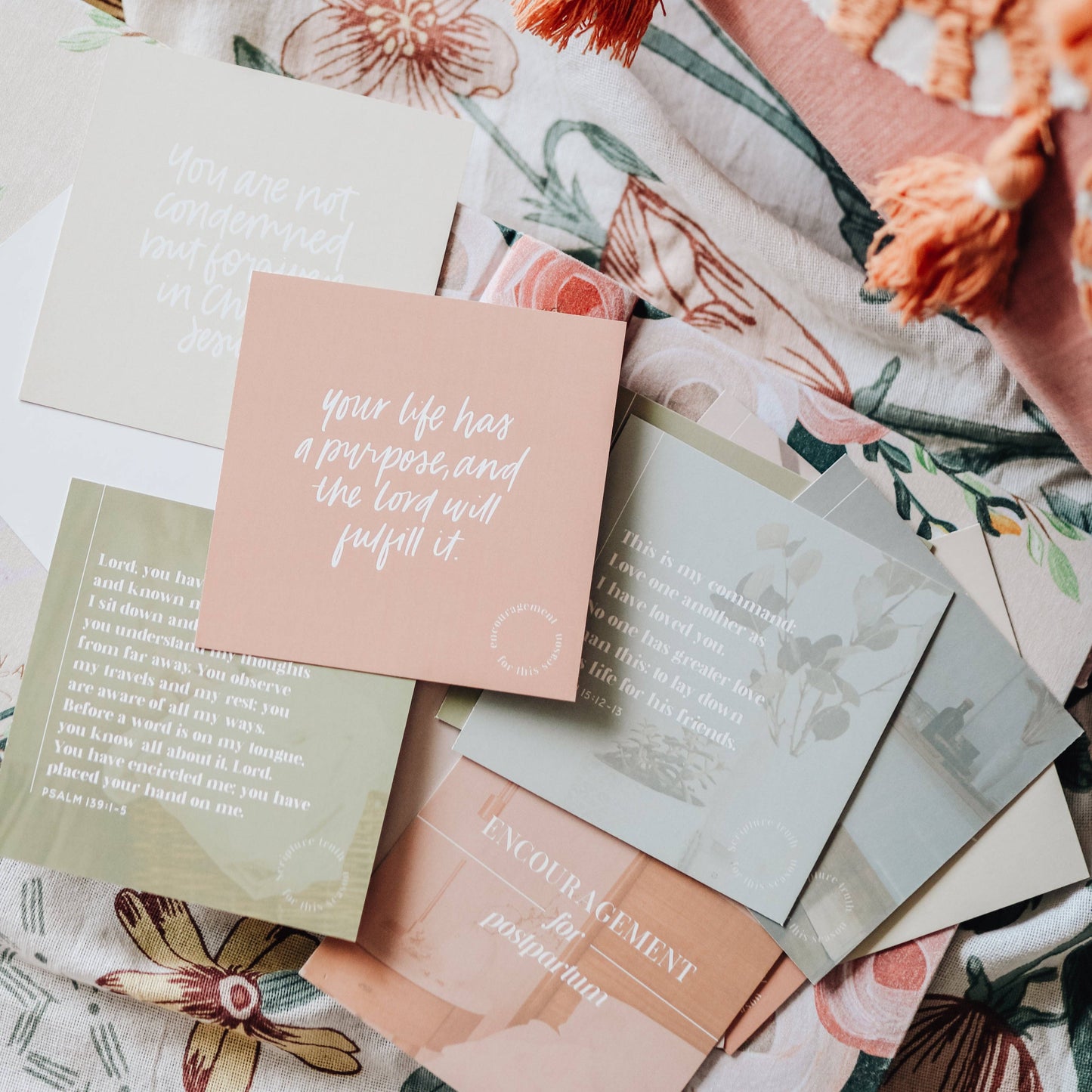 Encouragement for Postpartum Verse Card Set