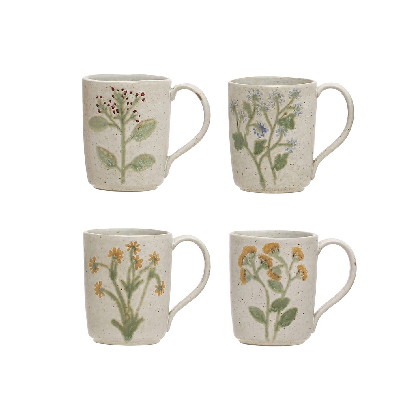 Hand Painted Botanical Mug
