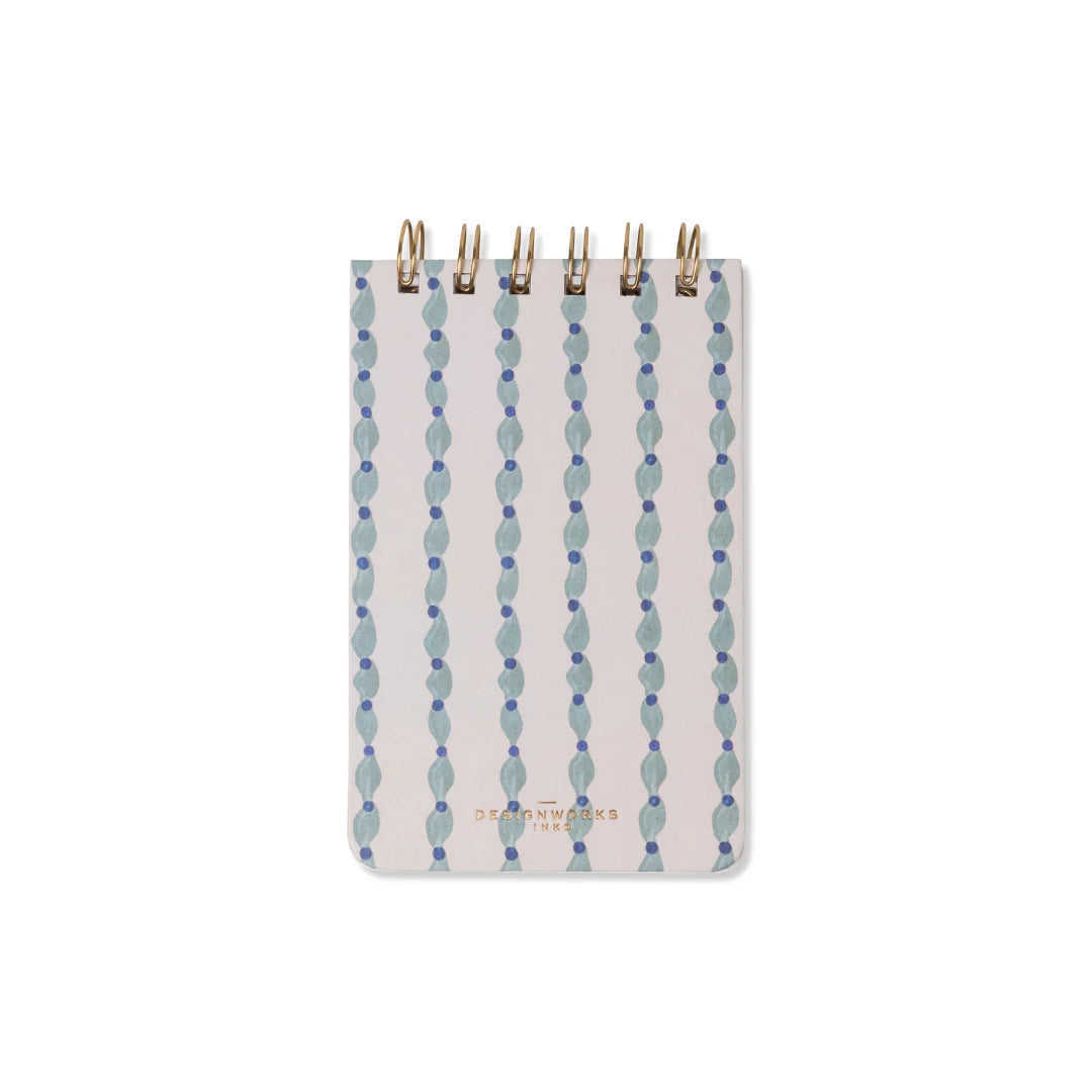 Tulip Twin-Wire Notepad in Wavy Blue