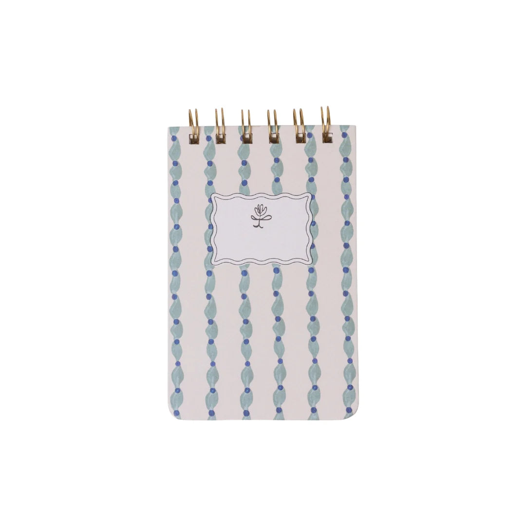 Tulip Twin-Wire Notepad in Wavy Blue