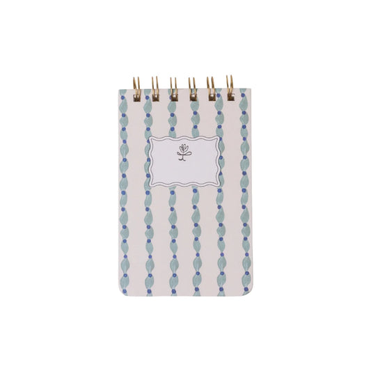 Tulip Twin-Wire Notepad in Wavy Blue