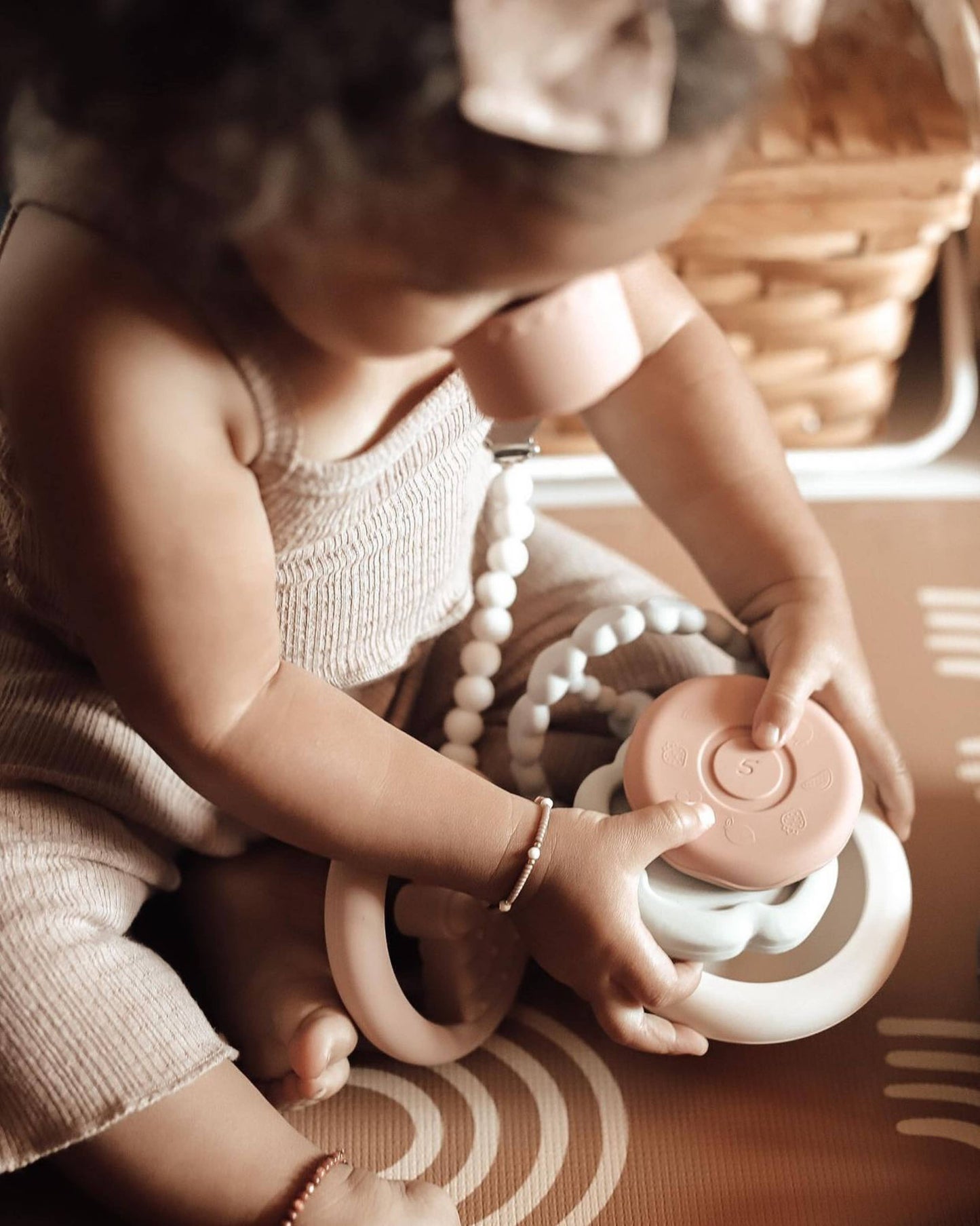 Silicone Stacking Ring Sensory Play Tower Toy