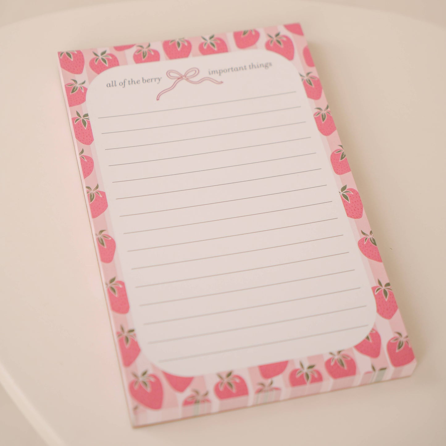 Berry Important Strawberry Notepad