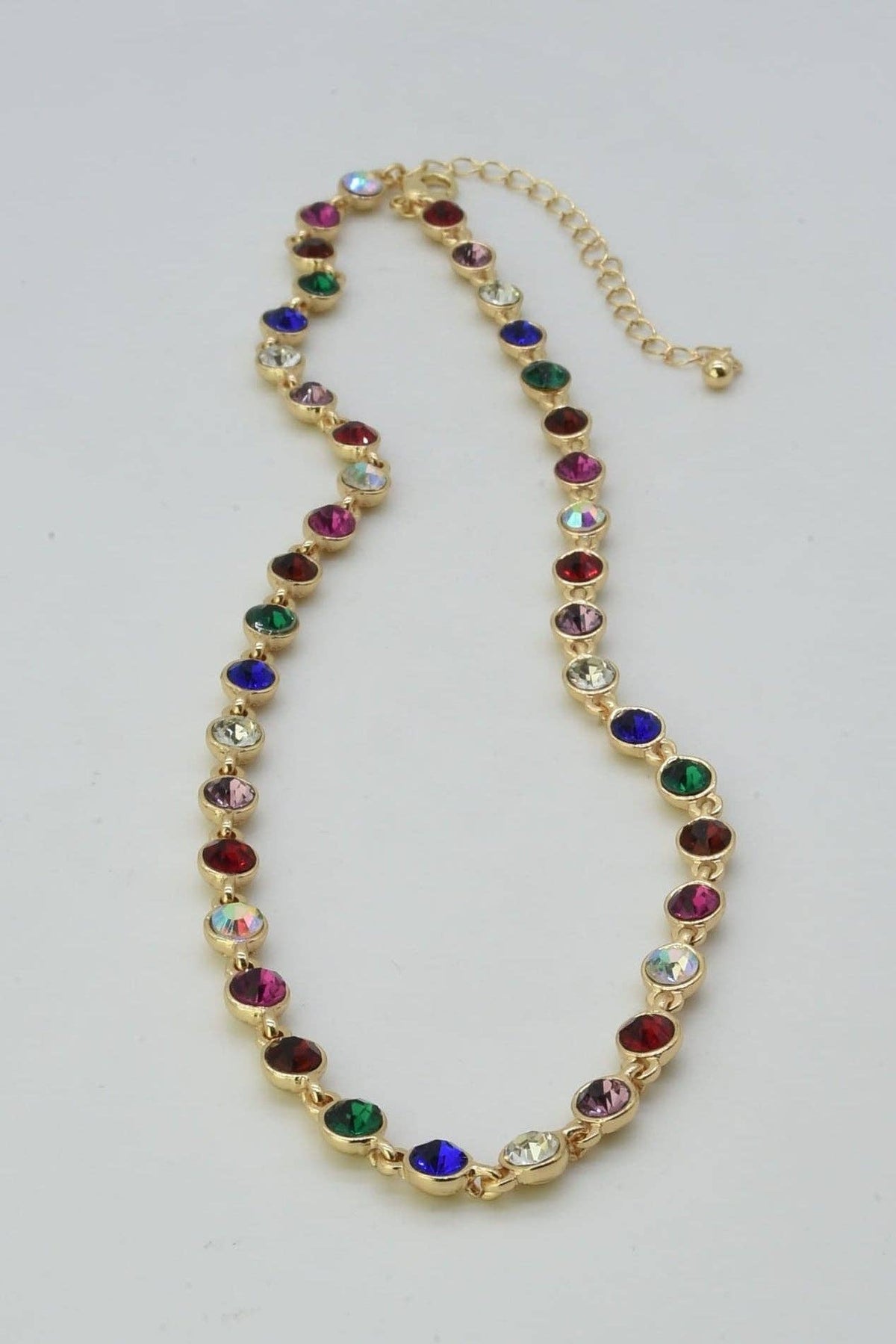 Multi Color Crystal Necklace