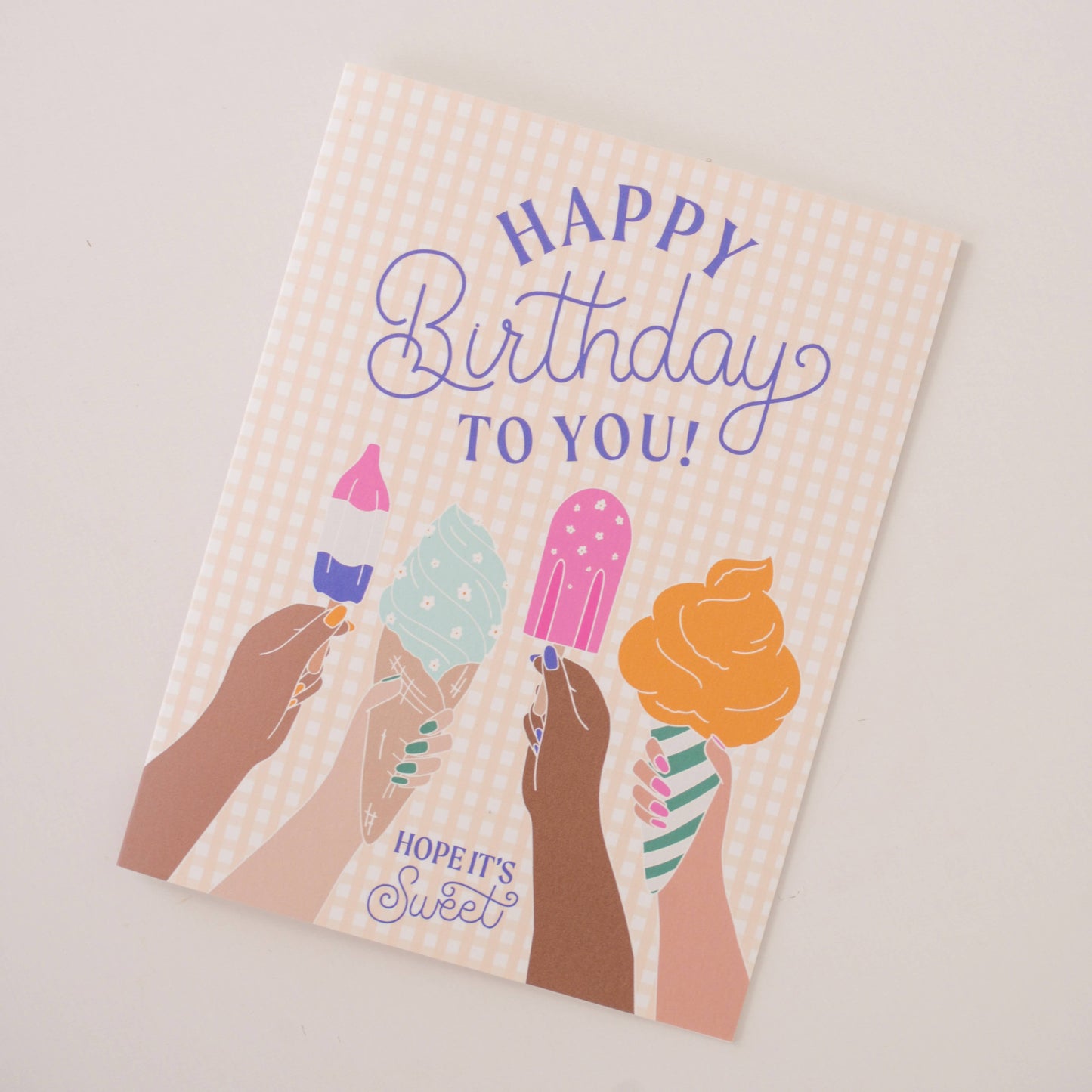 Sweet Birthday Ice Cream Greeting Card