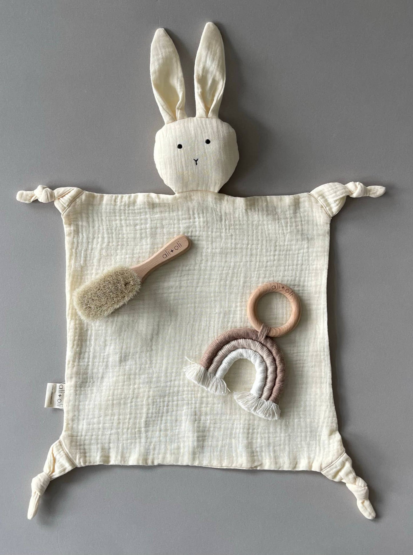 Cuddle Security Blanket Soft Muslin Cotton - Bunny