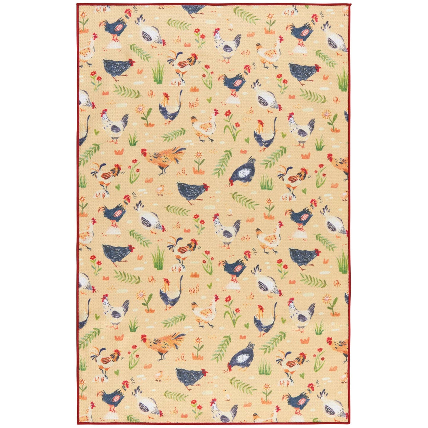 Free Range Chicken Recycled Microfiber Dishtowel