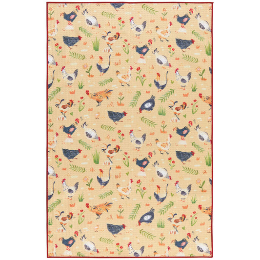 Free Range Chicken Recycled Microfiber Dishtowel