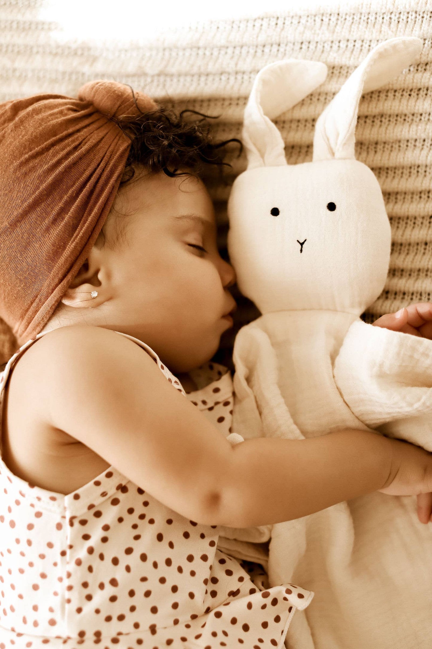 Cuddle Security Blanket Soft Muslin Cotton - Bunny