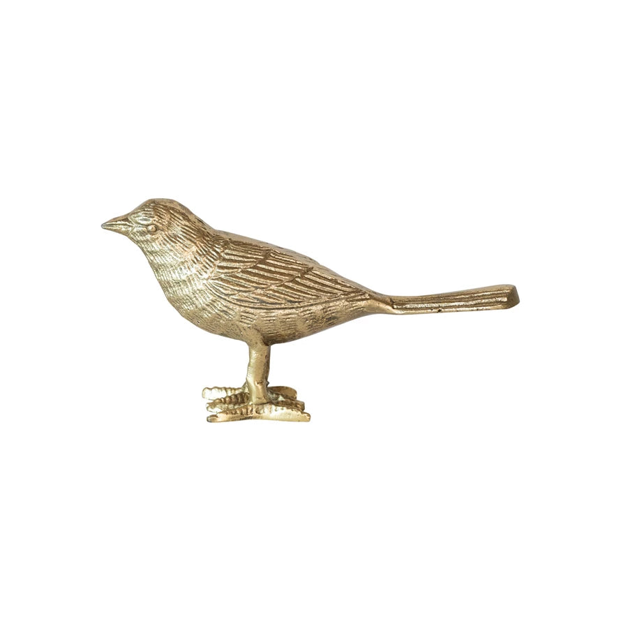 Cast Aluminum Bird in Gold