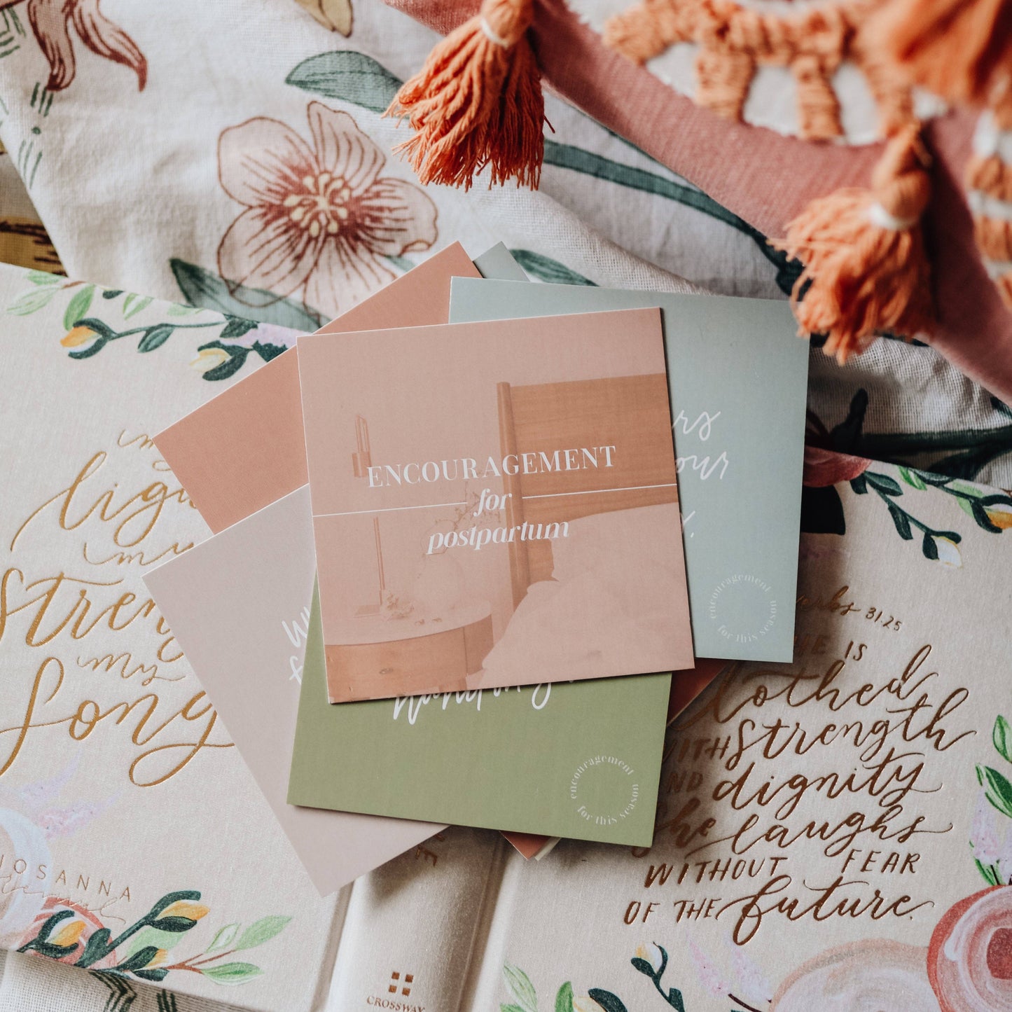 Encouragement for Postpartum Verse Card Set