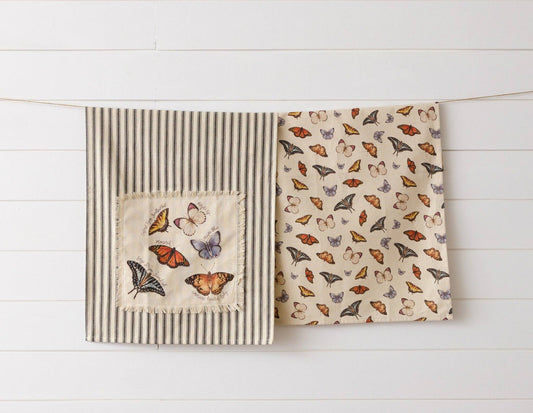 Watercolor Butterflies Tea Towel