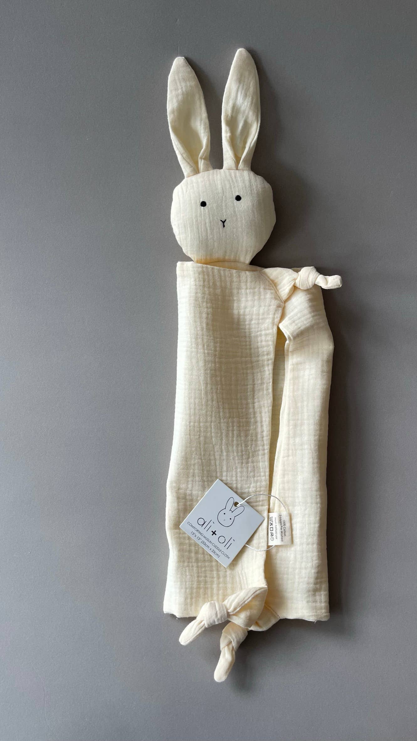 Cuddle Security Blanket Soft Muslin Cotton - Bunny