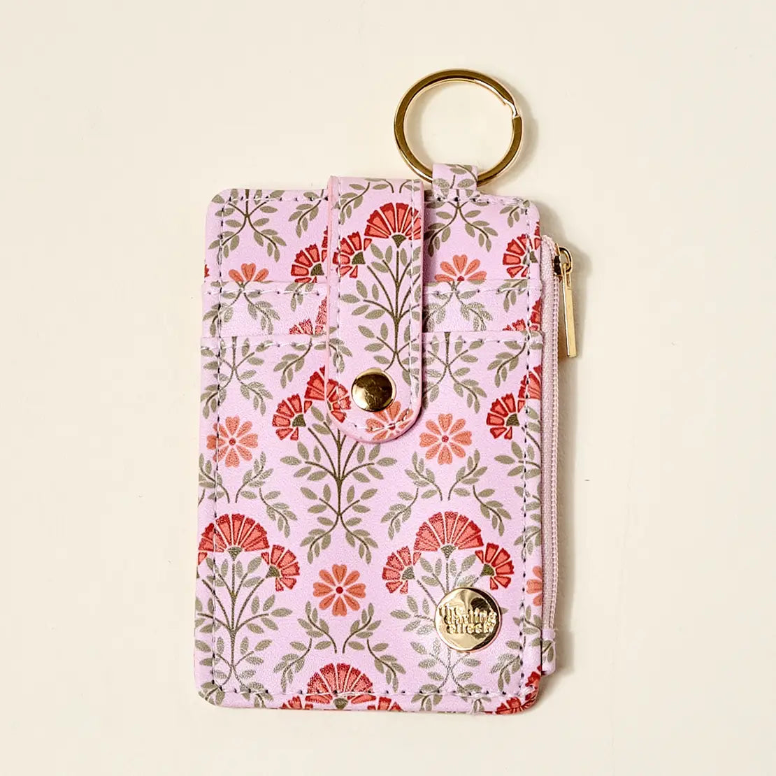 Keychain Wallet in Everbloom Dusty Rose