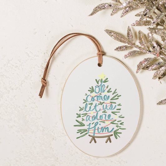 Let Us Adore Him Ornament