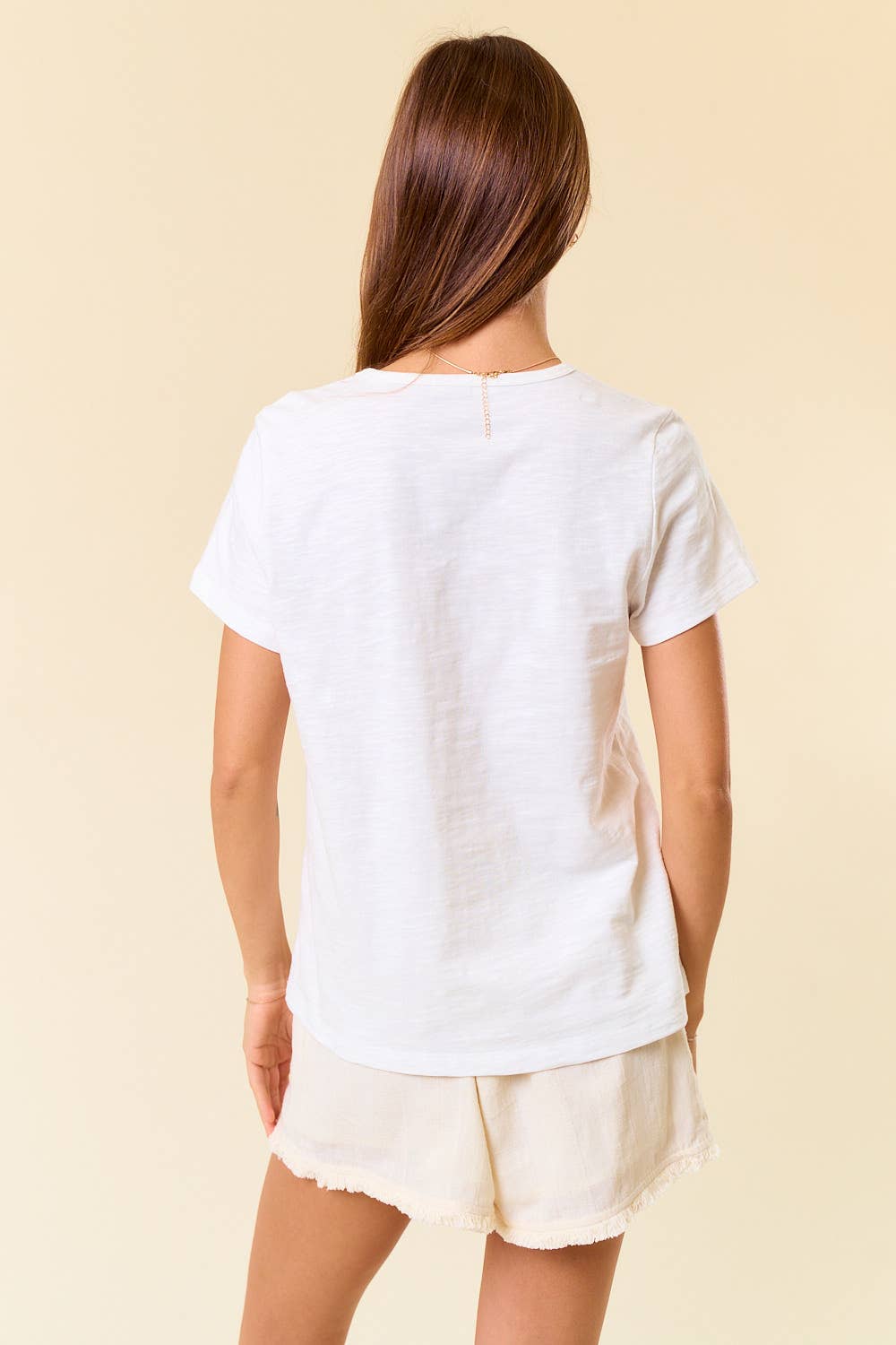 Short Sleeve Tee in White