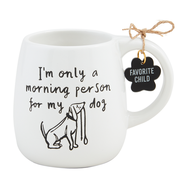 Dog Mugs with Collar Charms