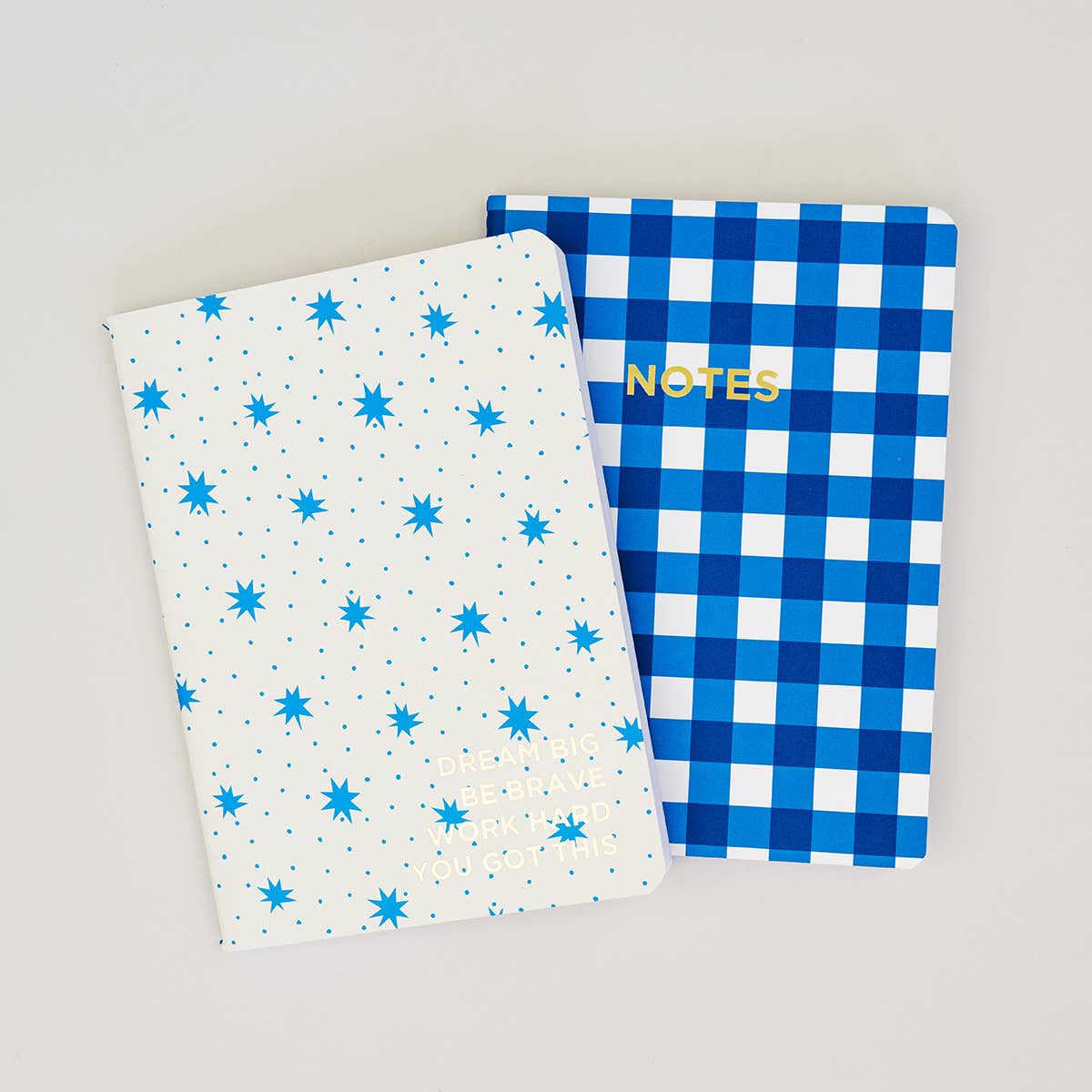 Gingham/Stars Mini Notebook