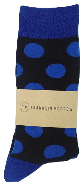 Navy Polka Dot Socks