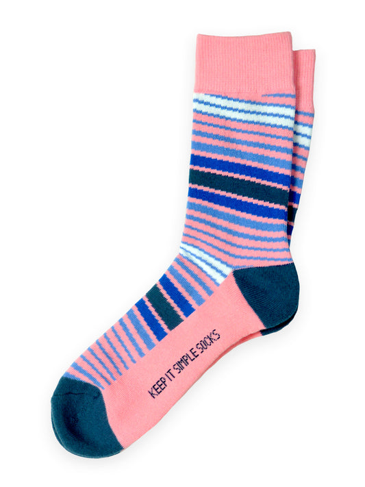 Rose Streak Socks