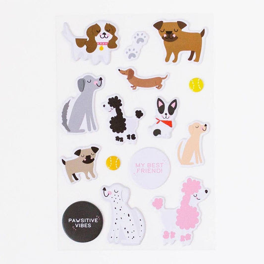 Puppy Puffy Stickers